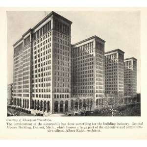   Building Detroit Albert Kahn   Original Halftone Print