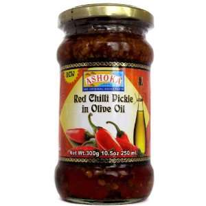 Ashoka Red Chili Pickle in OLIVE OIL   10.5oz  Grocery 