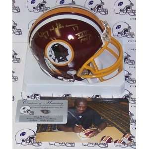 Signed Doug Williams Mini Helmet   Autographed NFL Mini 