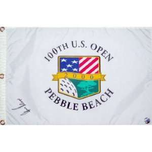  Gary Player Autographed 2000 Pebble Beach US Open Flag 