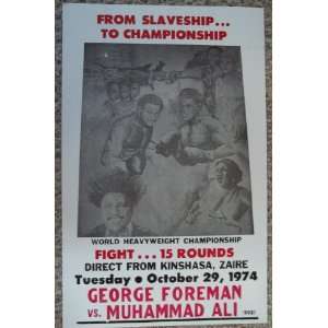 George Foreman Vs Muhammad Ali World Heavyweight Championship Fight 