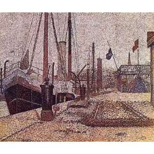  Maria At Honfleur by Georges Seurat. Size 20.25 X 17.25 