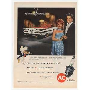  1959 Janet Blair John Raitt AC Sparky Chevy Photo Print Ad 