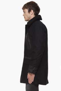 Marc By Marc Jacobs Leather Trim Gregory Coat for men  