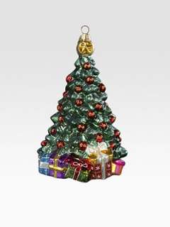 Kurt Adler Polonaise   Christmas Tree Glass Ornament   Saks 