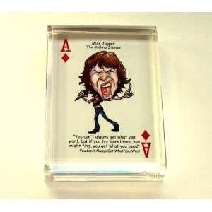 Mick Jagger The Rolling Stones paperweight or display piece