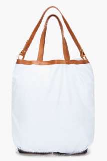 Rag & Bone Off white Collapsible Market Tote for women  