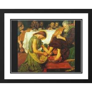  Jesus washing Peters feet at the Last Supper 25x29 Framed 