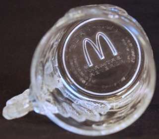 McDONALDS BATMAN FOREVER TWO FACE CLEAR GLASS MUG 1995  