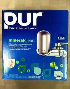 PUR Water Filtration System Mineral Clear Faucet Mount and 1 Filter FM 