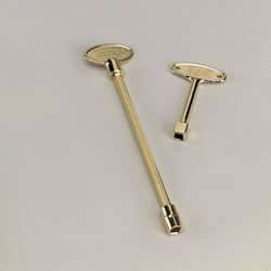 Fireplace Gas Valve Key Woodfield 8 Brass 1/4 and 5/16 Square Two 