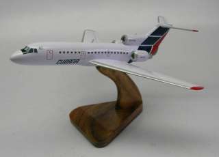 Yak 42 Yakovlev Cubana Desk Airplane Wood Model FreShip  