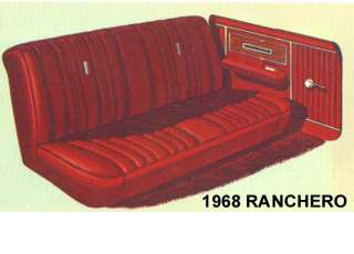 1969 Ford Ranchero Seat Cover Upholstery Bucket / Bench  