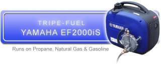 Triple Fuel Yamaha EF2000iS Inverter Generator  
