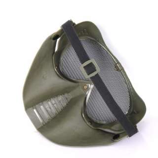 Full Face Airsoft Metal Mesh Goggles Protective Mask  