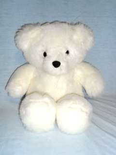   1990 Ganz Heritage Collection large 19 plush WHITE TEDDY BEAR stuffed