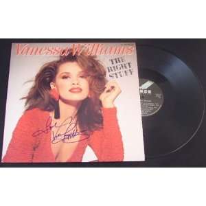Vanessa Williams The Right Stuff   Signed Autographed Record Album Lp 