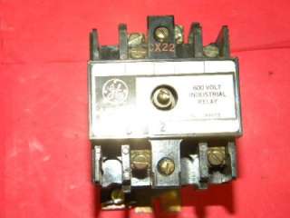 General Electric CR120B 020 Relay  2 Pole   120VAC Coil  