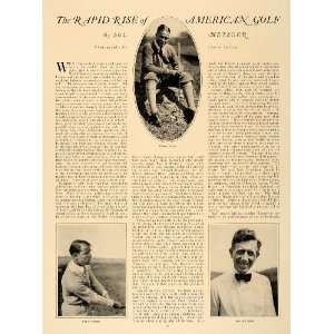  1924 Article Golf Bobby Jones Walter Hagen Sol Metzger 