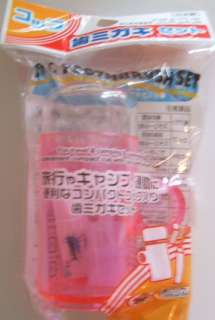 Pink Japanese Mini Travel Toothbrush Set for Bento  