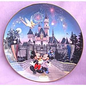 DISNEYLANDS 40TH ANNIVERSARY Collector Plate: SLEEPING BEAUTY CASTLE