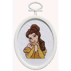  Belle Mini Counted Cross Stitch Kit 2 1/4x2 3/4 Oval 