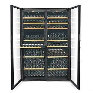   Dual Zone Wine Cellar  Black   Glass Door 