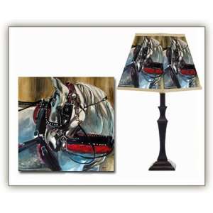  Draft Horse in Harness Lampshade 