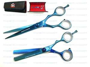   25 BLUE CUT Brand Professional Barber Hair Dressing Scissors Shears