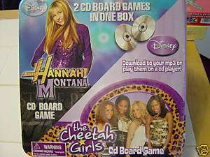 HANNAH MONTANA 2 CD BOARD GAMES IN ONE BOX DISNEY NEW  