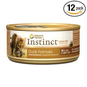 Instinct Grain Free Duck Formula Canned Cat Food by Natures Variety 