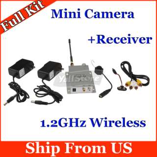 Nanny Wireless Mini Security Hidden Pinhole Camera Receiver Full Kit 