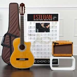  Esteban Granada Acoustic Electric Classical Guitar Package 