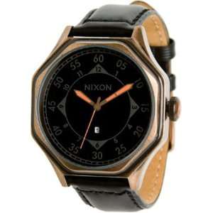  Nixon Falcon Leather Watch   Mens: Sports & Outdoors