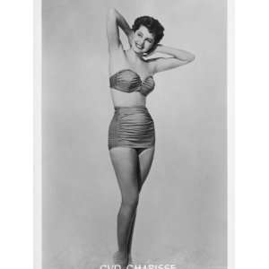  Cyd Charisse Dancer and Film Actress in a Bikini Stretched 