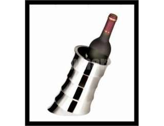 Leaning Stainless Steel Ice Bucket Wine Bottle Holder  