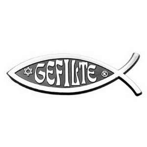   Gefilte Fish (with Star of David Symbol) Car Emblem 