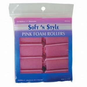  Soft n Style Pink Foam Rollers   1/2   14 Small Rollers Beauty
