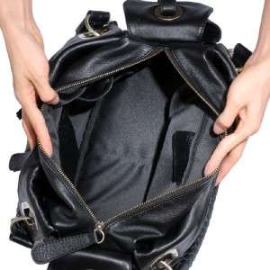 GIADA Italian Leather Handbag~Braided Handles, Cute Tassels, Multi 