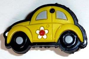 Car Yellow VW Beetle Bug Jibbitz Croc Shoe Charm  
