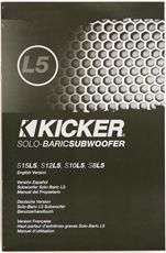 Kicker S10L5 2 10 Solo Baric L5 Car Subwoofer + Vented Sub Box 