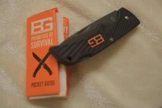 Gerber Bear Grylls Compact Scout Pocket Knife Drop Point Serrated Cool 