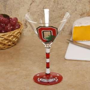   State University Martini w/Leaf Glasses Set of 2