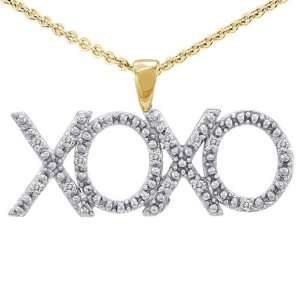   Gold Genuine Diamond XOXO Love Pendant(MetalYellow Gold) [Jewelry