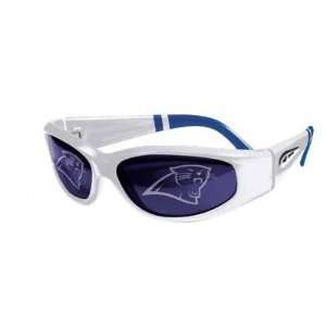   Carolina Panthers Titan Silver/Blue Tip Sunglasses