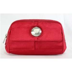  Botkier Gemma Small Cosmetic Red Makeup Bag Beauty