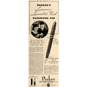   Pearl Vacumatic Pens Graduation   Original Print Ad
