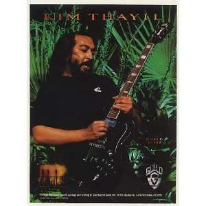  1997 Kim Thayil Guild S 100 Guitar Photo Print Ad (47968 
