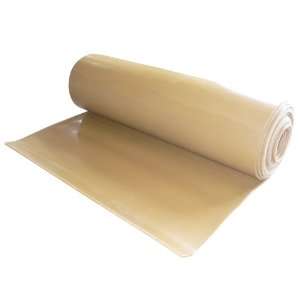 Pure Gum Rubber Sheet   Tan Gum in Color   3/16 Thick x 6 Width x 12 
