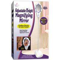 Adjustable Height Magnifying Mirror 8 Bright LED Lights 017874000333 